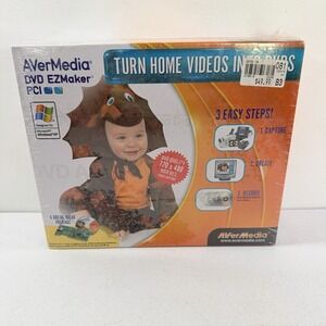 AVerMedia DVD EZMaker PCI Card W/ Software Turn Home Videos into DVDs NEW SEALED